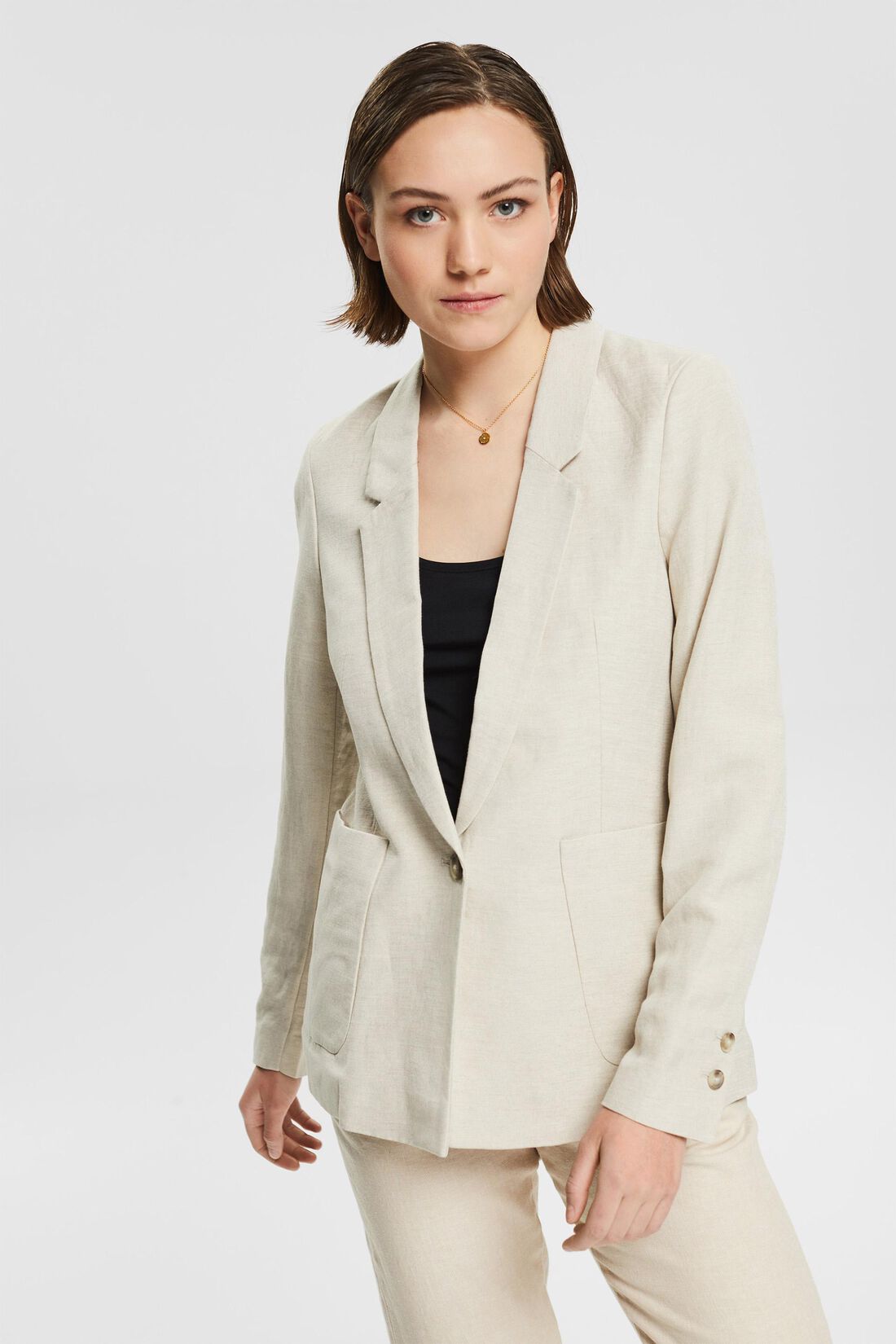 BLAZER EN DE LINO MUJER ESPRIT Korner