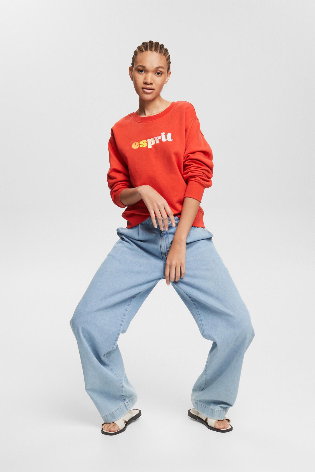 SUDADERA CON LOGO COLORIDO BORDADO MUJER ESPRIT Korner