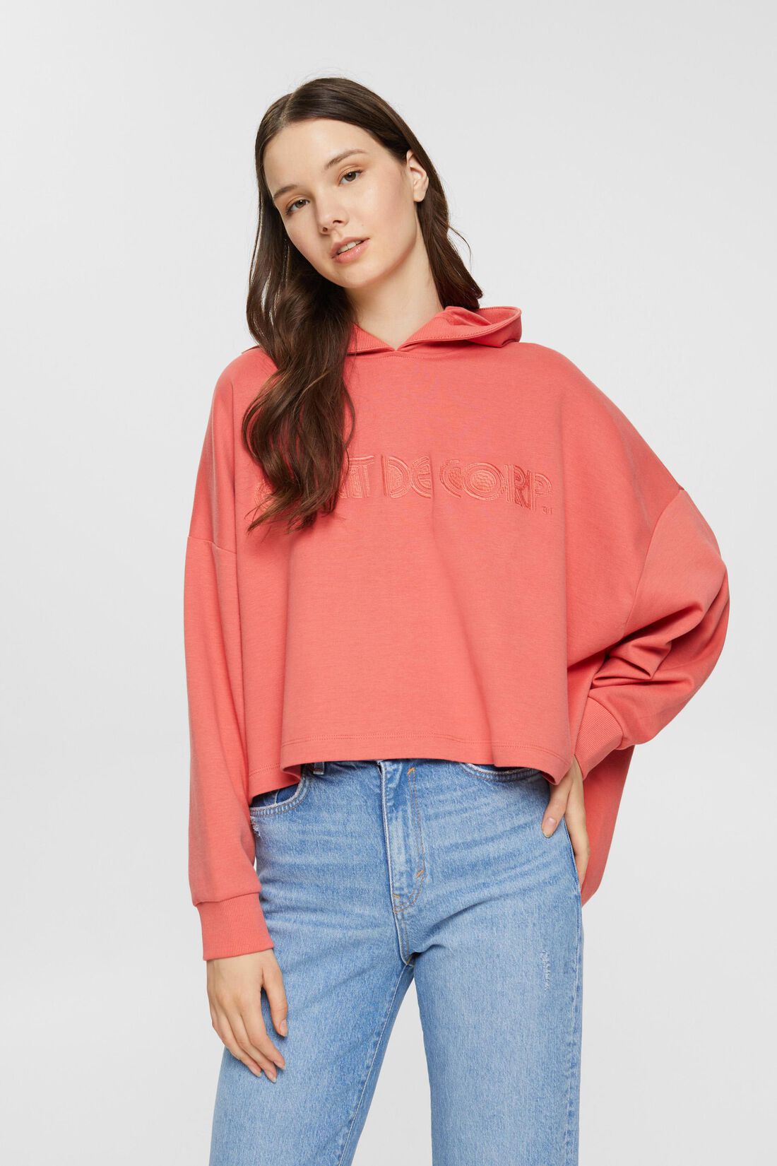 OVERSIZE CON CAPUCHA LOGO BORDADO MUJER ESPRIT