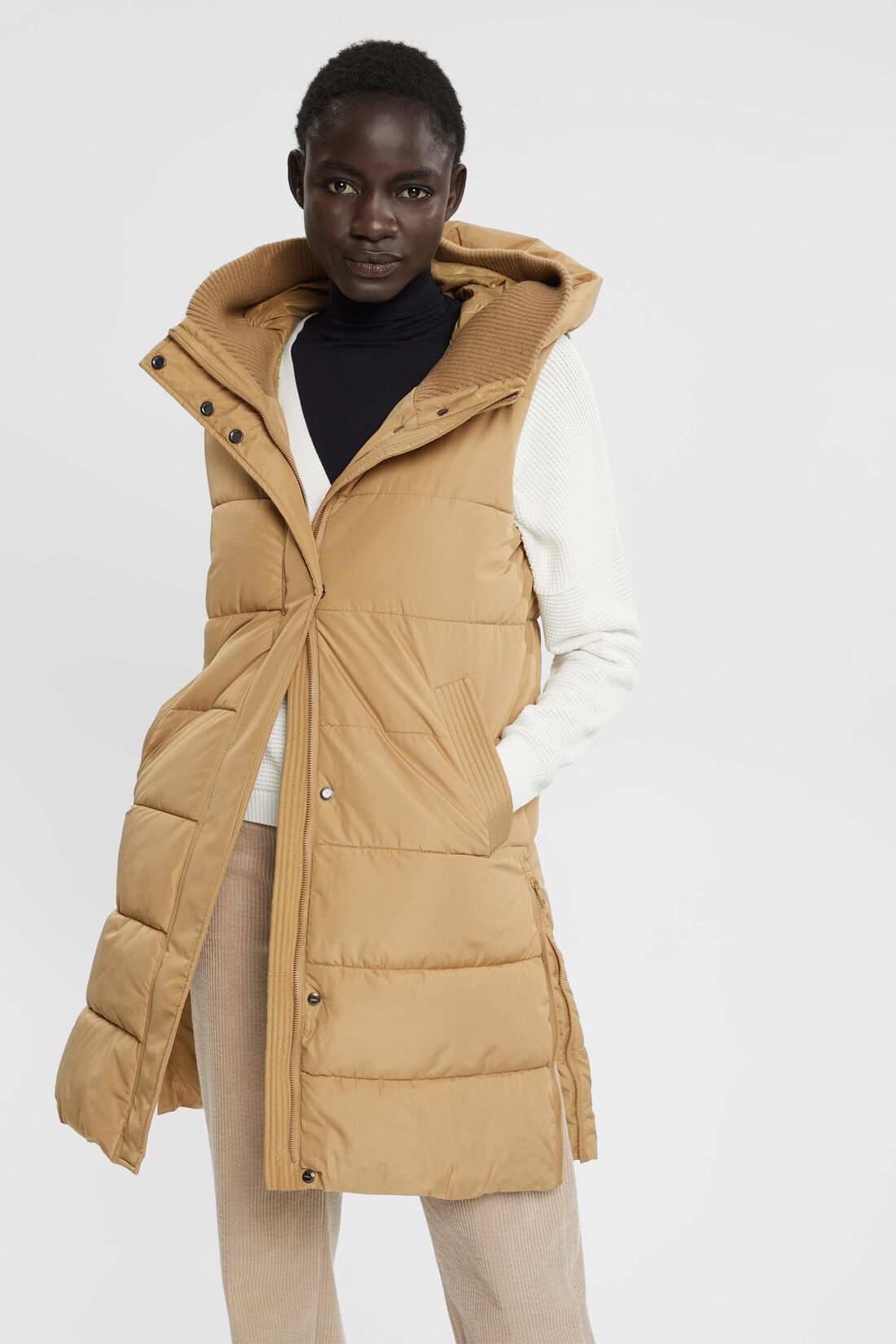 Chaleco camel on sale mujer