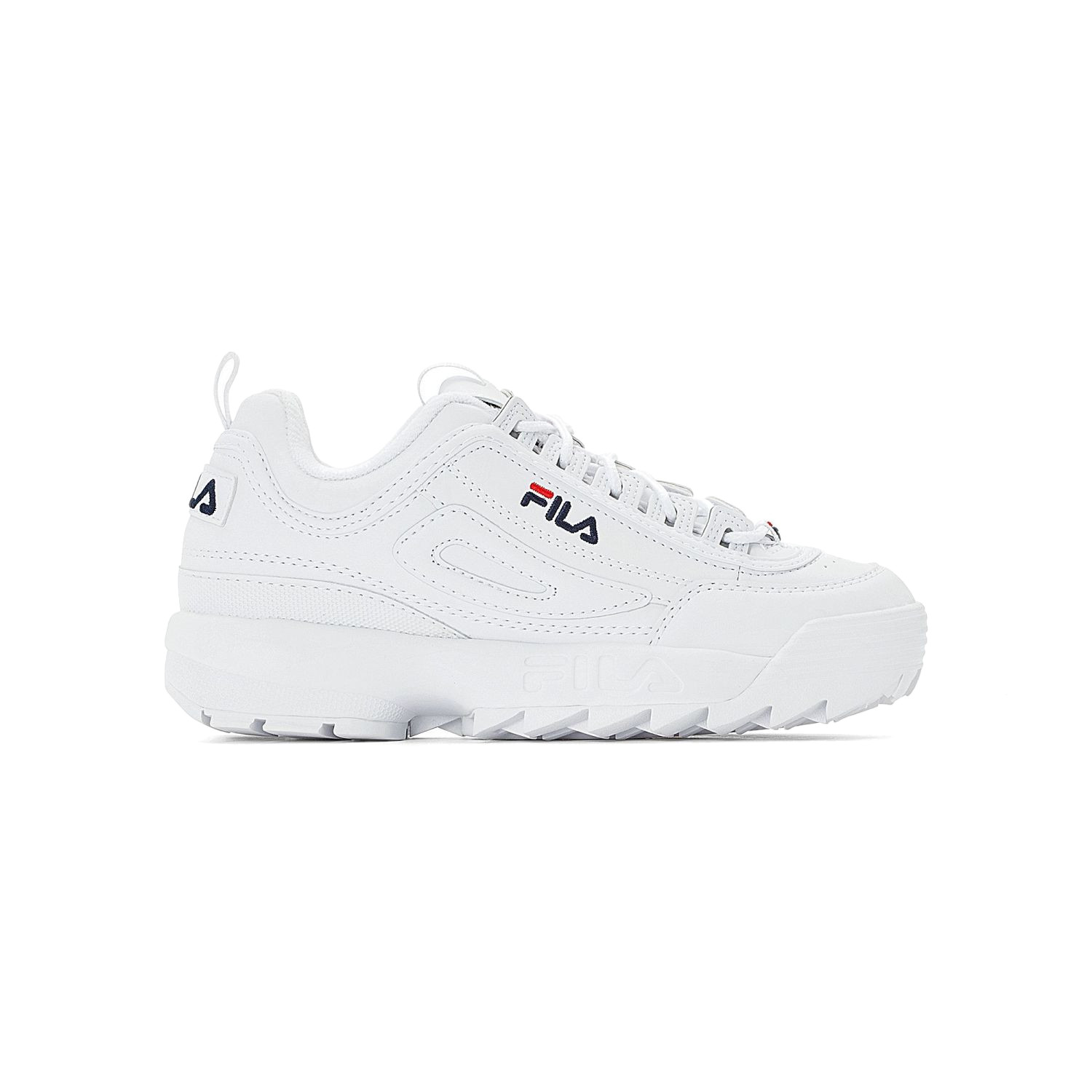 Fila Disruptor Cuña Blanco Zapatilla De Deporte Para Mujer 1010865-1FG