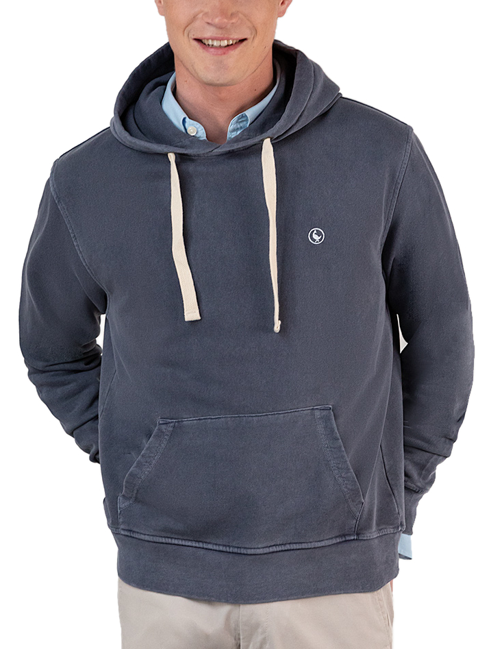 Sudadera con capucha hombre gris