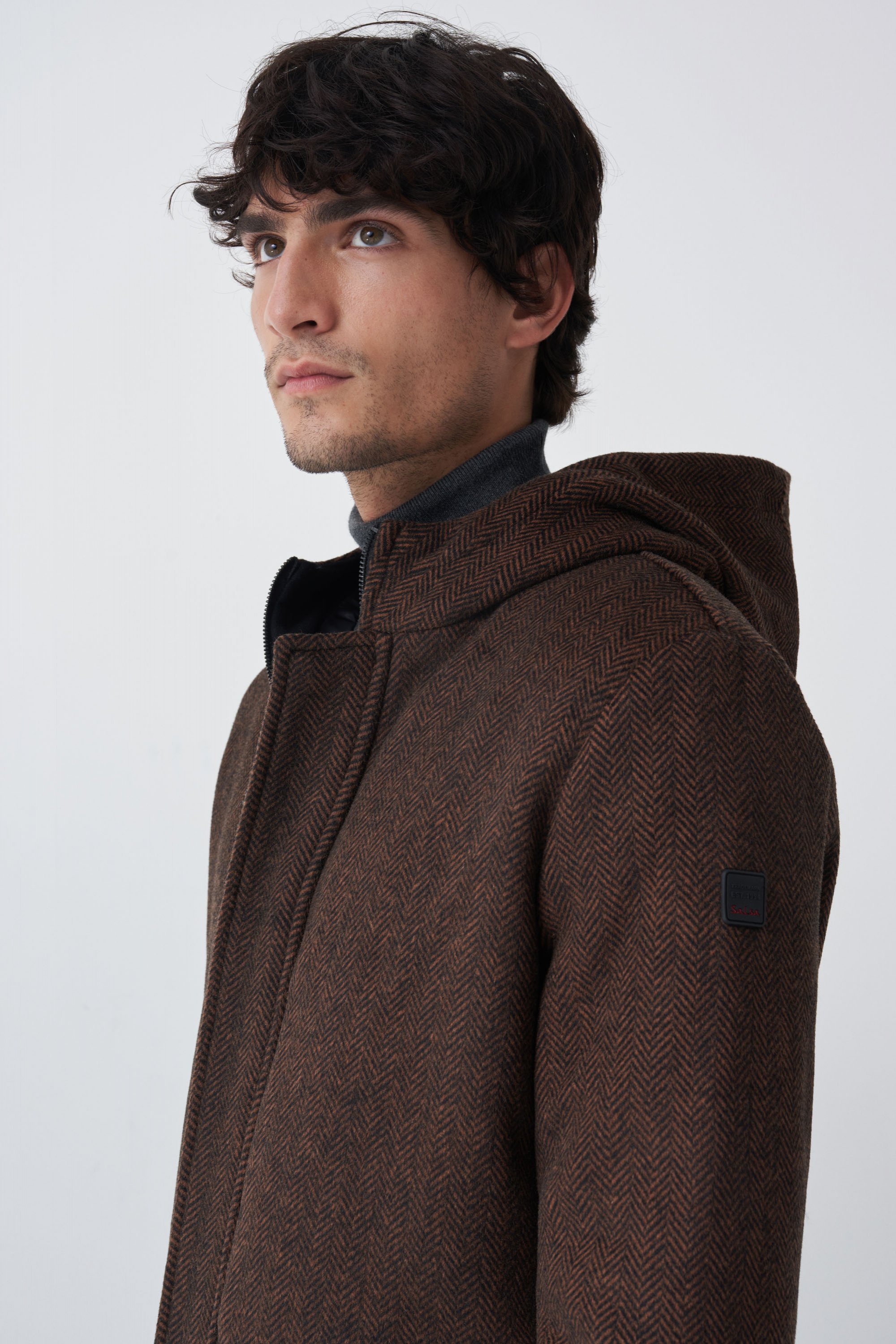 abrigo con capucha hombre Big sale - OFF 66%