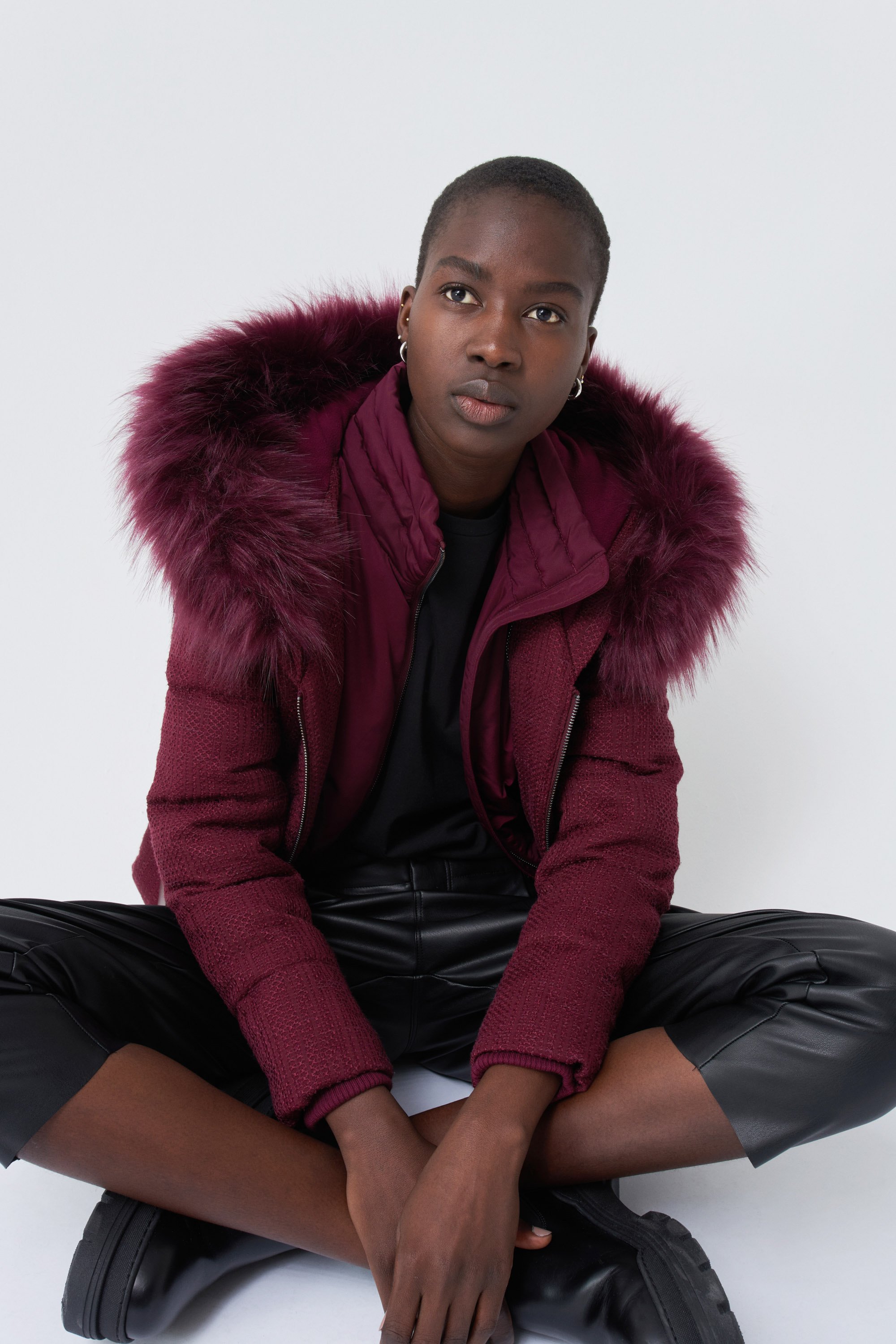 abrigo acolchado mujer