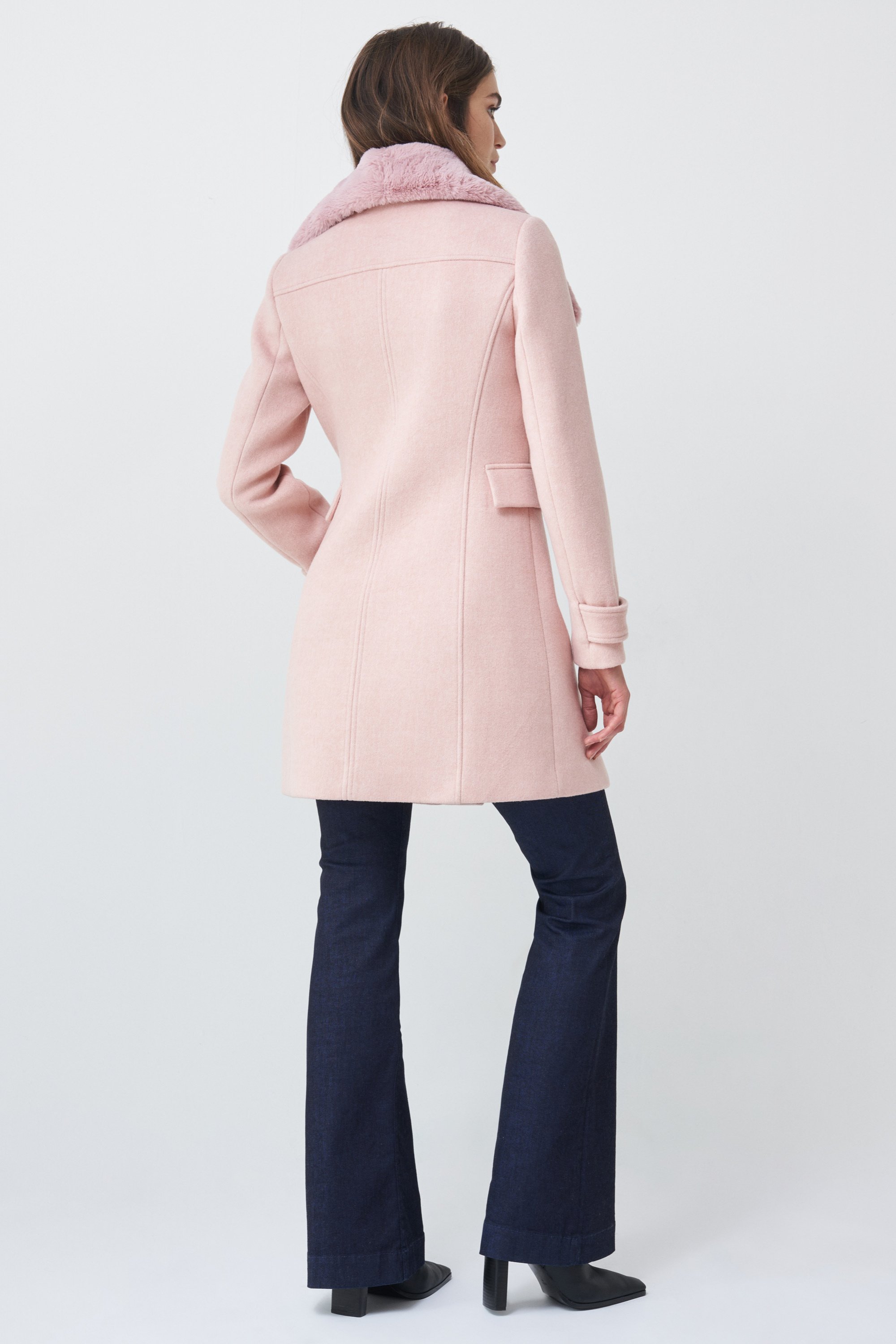 abrigo entallado mujer