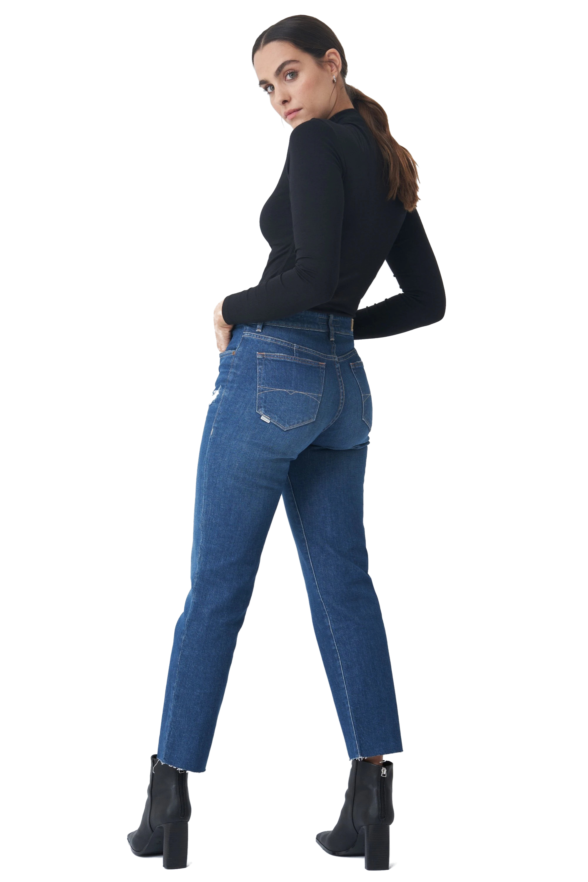 VAQUERO MUJER SALSA CROPPED SLIM -