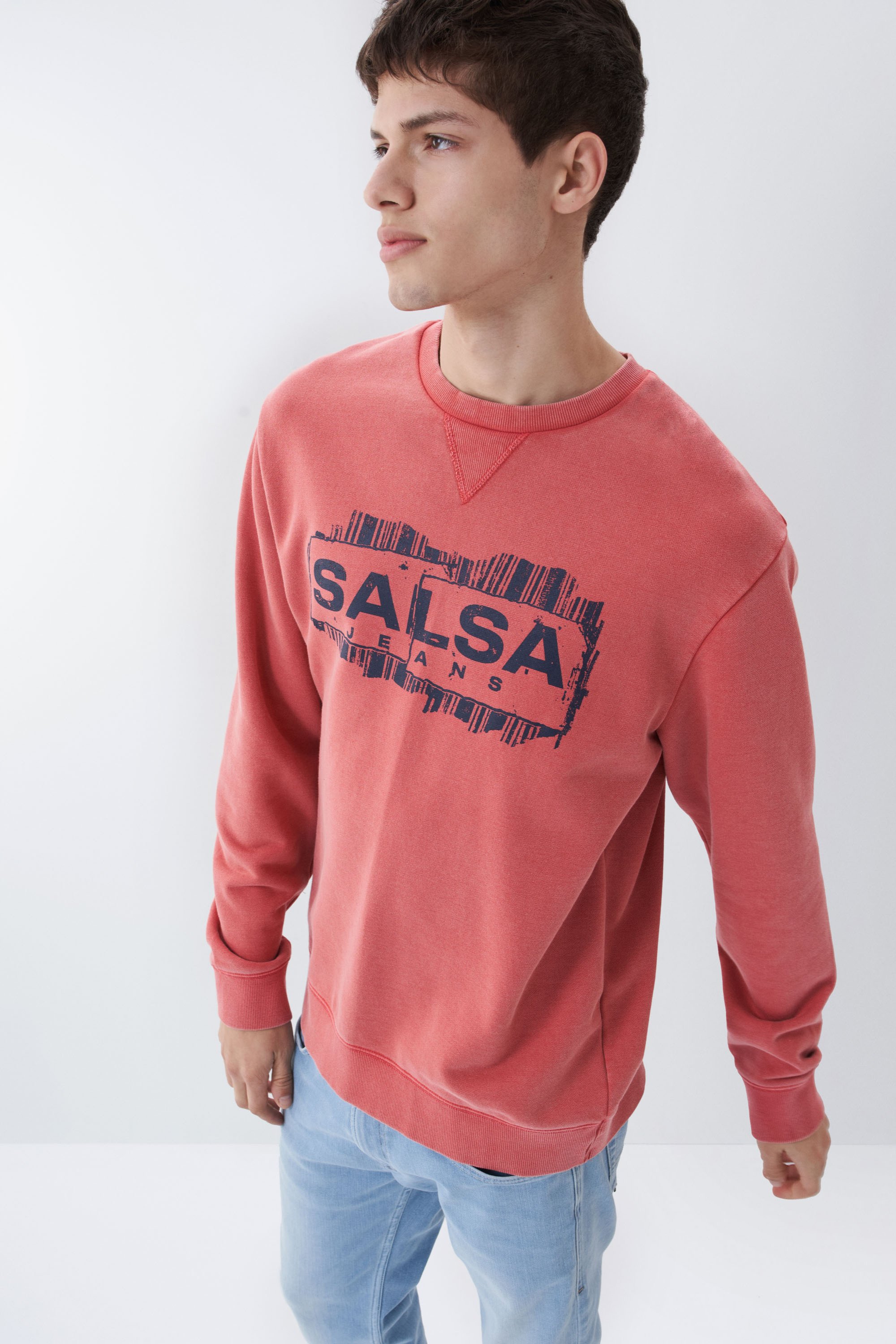 Sudadera negra slim logo para hombre- z