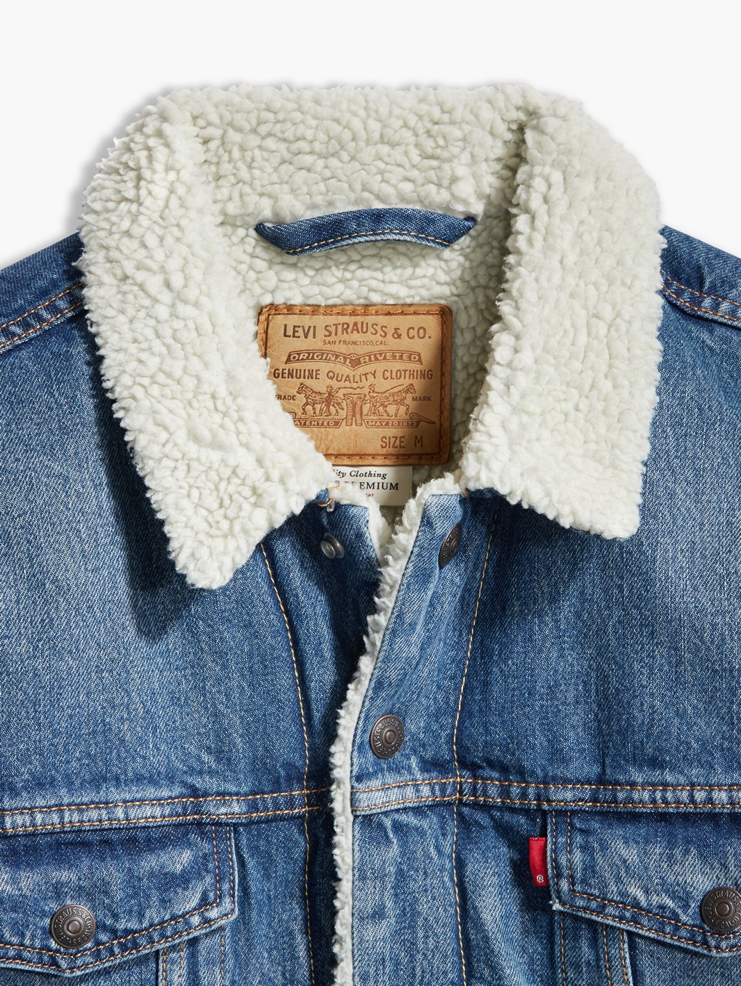 CAZADORA LEVIS TYPE 3 SHERPA TRUCKER FABLE