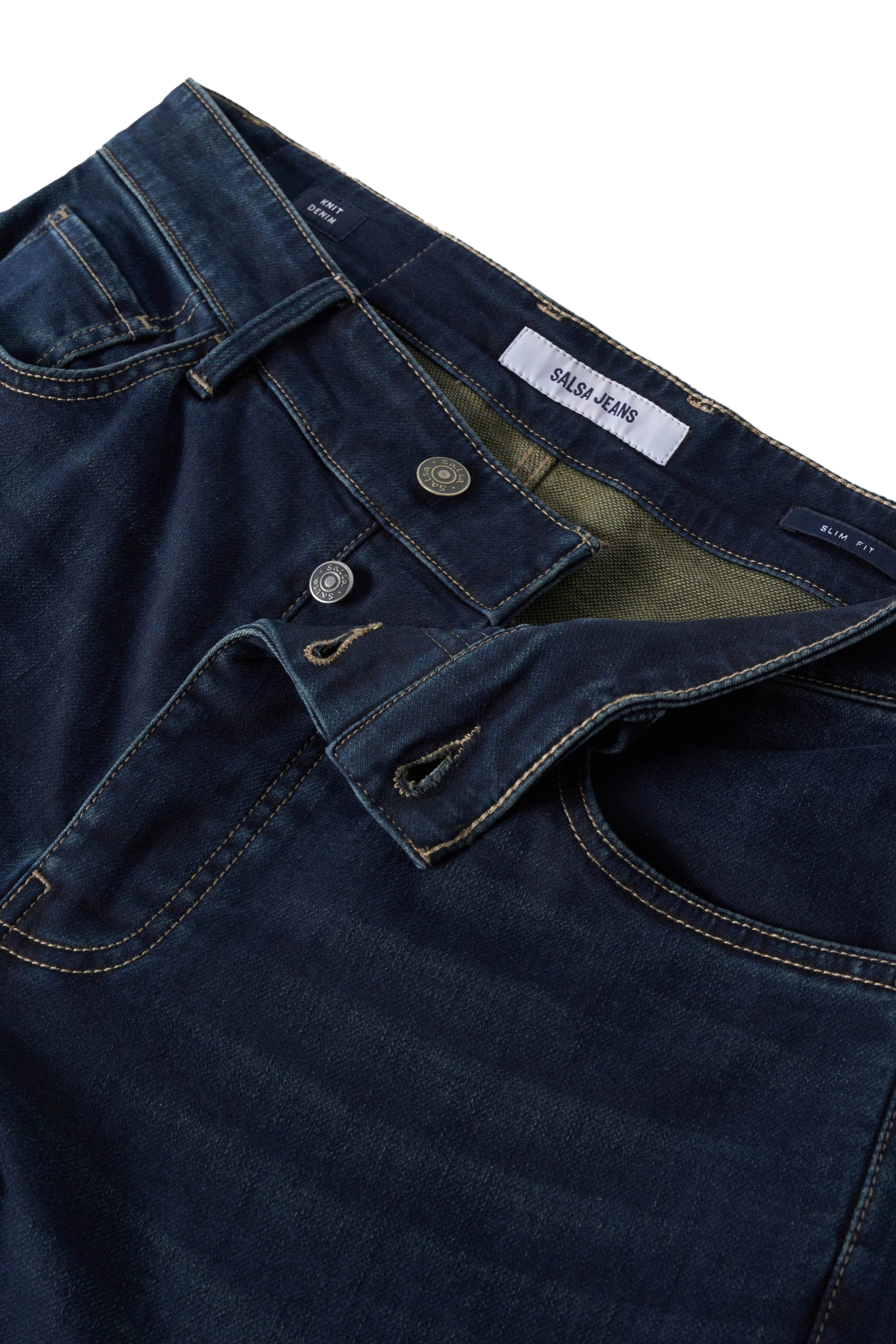 Jeans regular lavado medio oscuro, Vaqueros de hombre