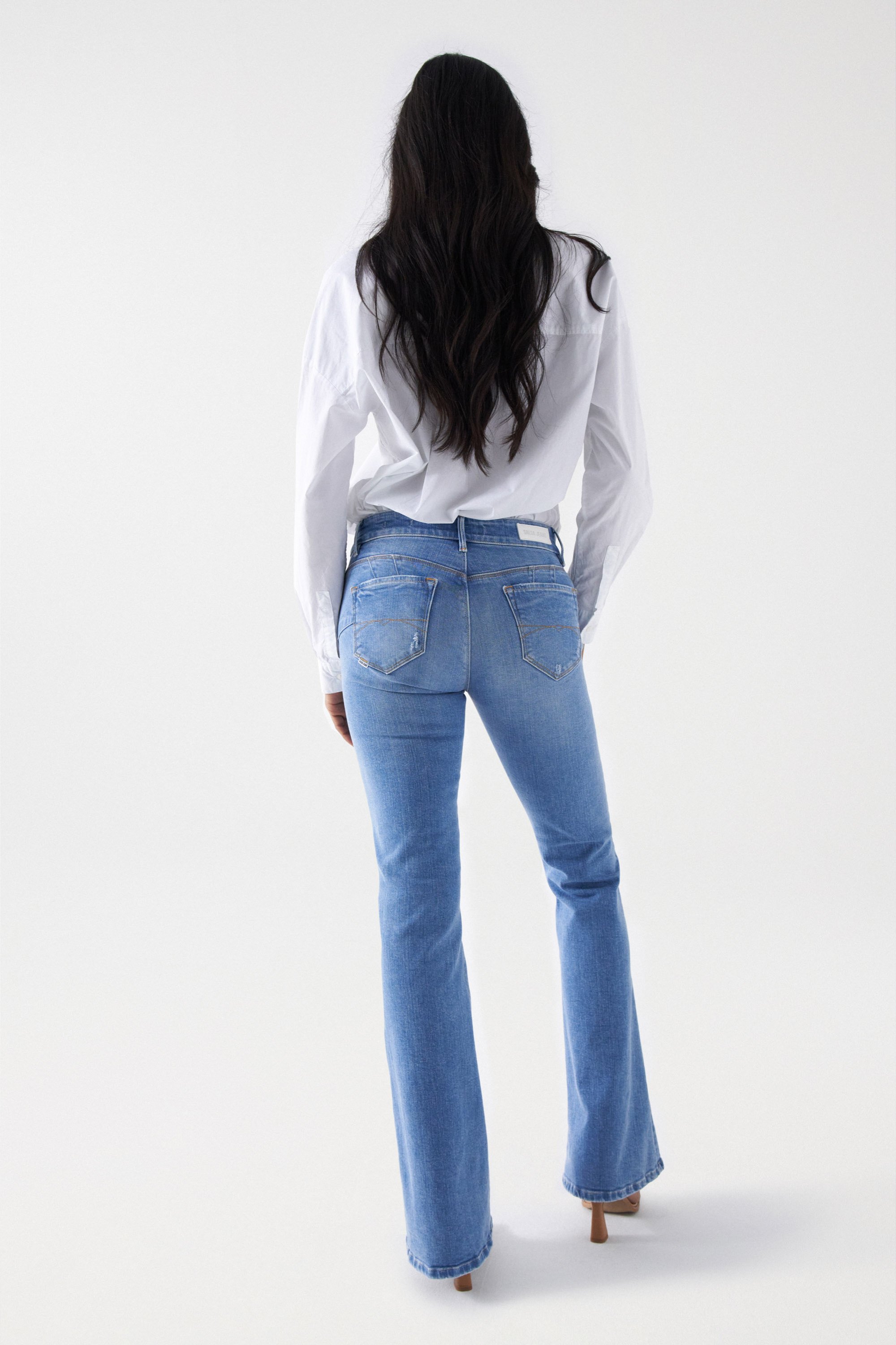 Jeans 90 flare con rotos online