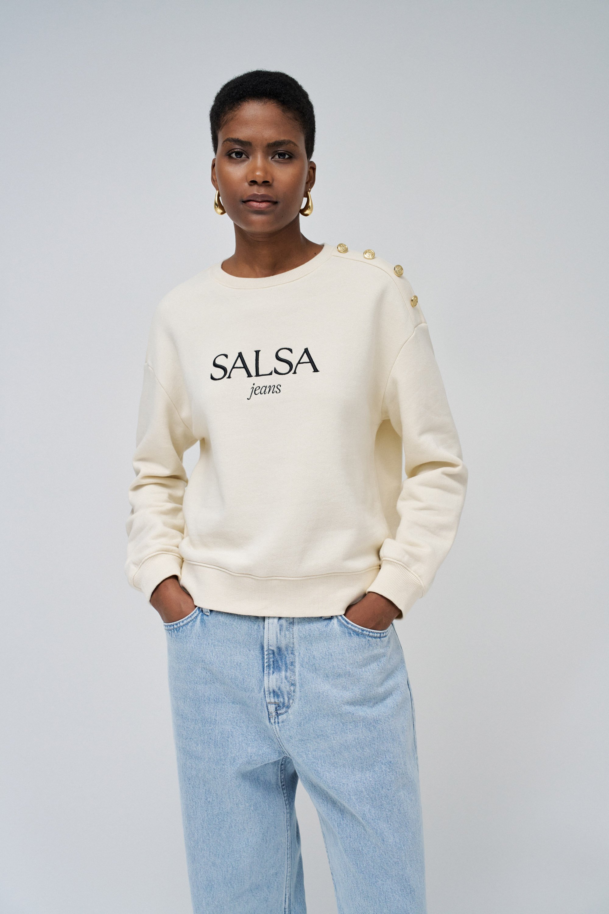 JERSEY DE PUNTO MUJER SALSA JEANS CON LOGO Korner