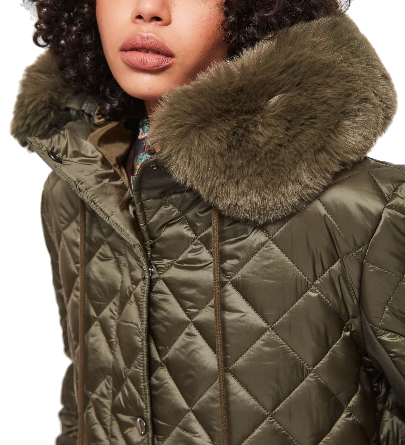 PARKA ACOLCHADA CON CAPUCHA EXTRAÍBLE MUJER GAUDI