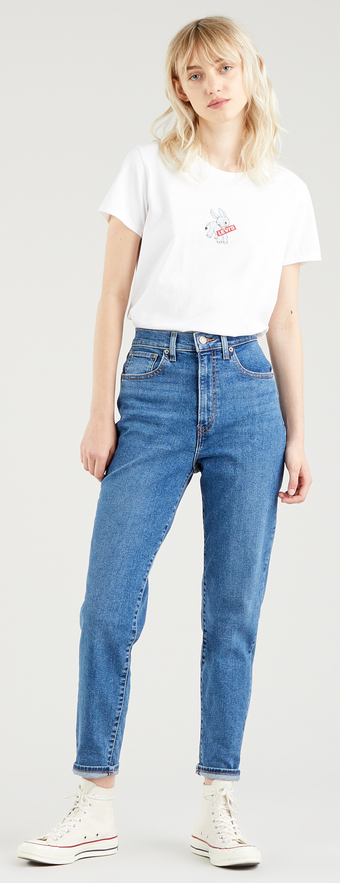 LEVIS HIGH WAISTED MOM JEAN FIT - Korner