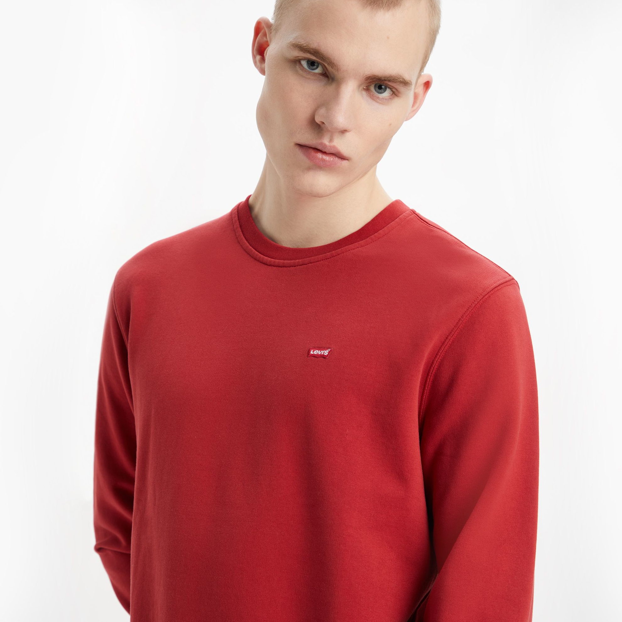 Levi's - Sudadera de hombre roja con capucha