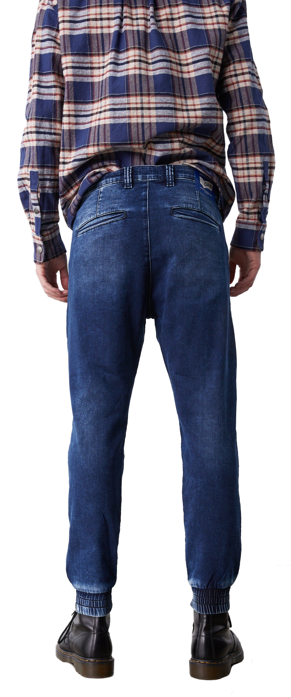 George Hats Kid's Acid Wash Blue Denim Jogger Pants