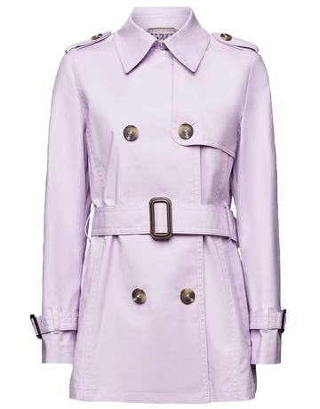 GABARDINA CORTA DE DOBLE BOTONADURA MUJER ESPRIT