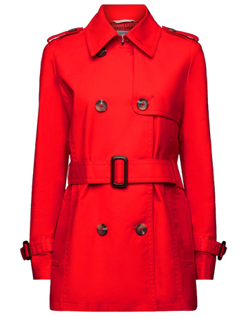 GABARDINA CORTA DE DOBLE BOTONADURA MUJER ESPRIT