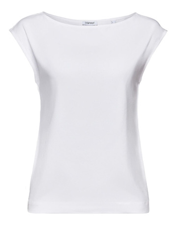 CAMISETA CON CUELLO BARCO MUJER ESPRIT