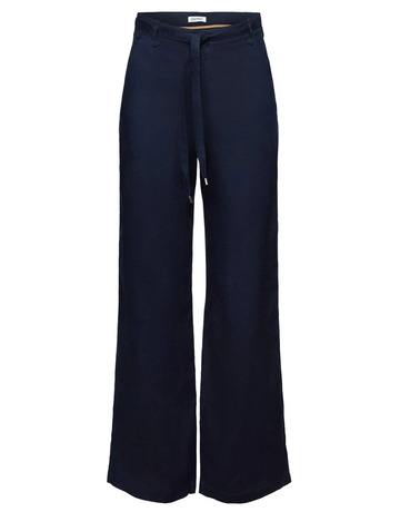PANTALÓN WIDE LEG DE LINO CON CINTURÓN MUJER ESPRIT
