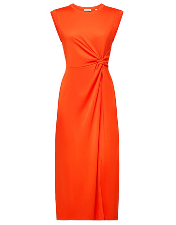 VESTIDO MIDI DE CREPE CON DISEÑO ANUDADO MUJER ESPRIT