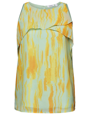 BLUSA ESTAMPADA EN GASA DE CREPÉ MUJER ESPRIT