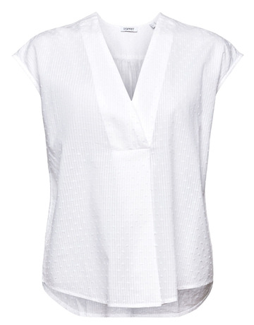 BLUSA CON CUELLO PICO MUJER ESPRIT
