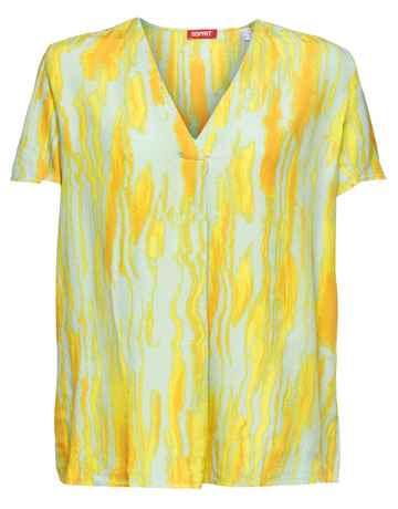 BLUSA ESTAMPADA CON CUELLO PICO MUJER ESPRIT