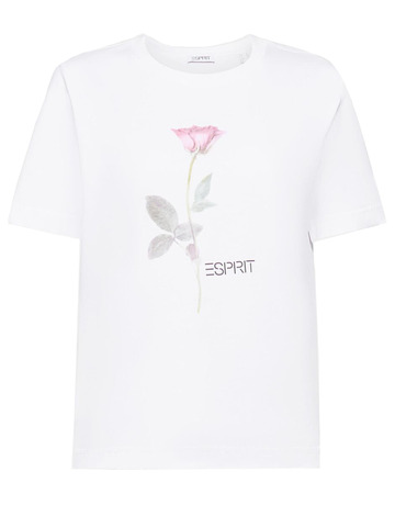 CAMISETA CON FLOR ESTAMPADA MUJER ESPRIT