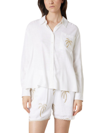 CAMISA MUJER  DEELUX PALMITA SH W M+