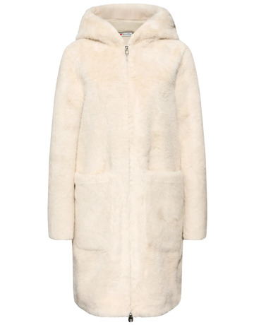ABRIGO MUJER  STREET FAKE FUR COAT W. HOODY