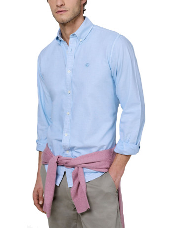 CAMISA HOMBRE  EL GANSO CAMISA ALGODÓN GARMENT DYED BU