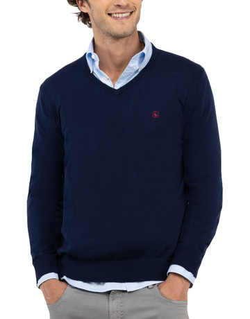 JERSEY HOMBRE  EL GANSO JERSEY CUELLO PICO CODERAS MAR