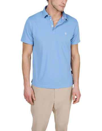 POLO HOMBRE  EL GANSO POLO MANGA CORTA SEPIIA BLANCO