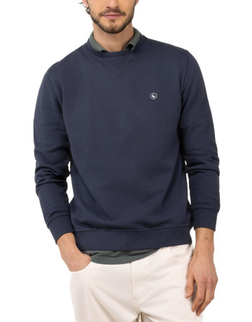 SUDADERA HOMBRE  EL GANSO SUDADERA CUELLO CAJA MARINO