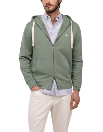 SUDADERA HOMBRE  EL GANSO SUDADERA CREMALLERA VERDE