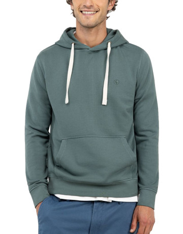 SUDADERA HOMBRE  EL GANSO SUDADERA CAPUCHA VERDE