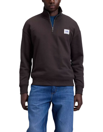 SUDADERA HOMBRE  LEE WORKWEAR HALF ZIP CHOCOLATE TO