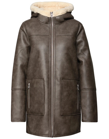 ABRIGO MUJER  STREET MID LENGTH HOODY DOUBLEFACE FA