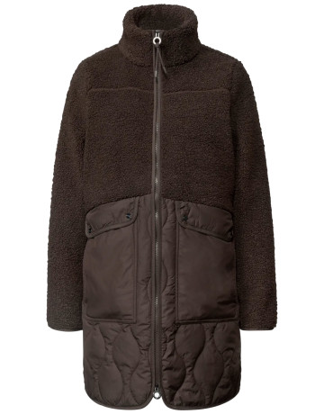 MUJER MAT MIX TEDDY COAT W. QUILTING 17111
