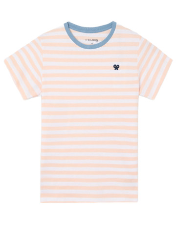 CAMISETA NIÑO  SILBON CAMISETA KIDS RIBETE RAYAS FIN