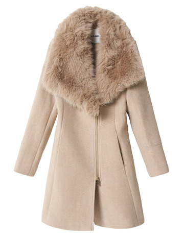 ABRIGO DE PAÑO MUJER SALSA JEANS CON PELO