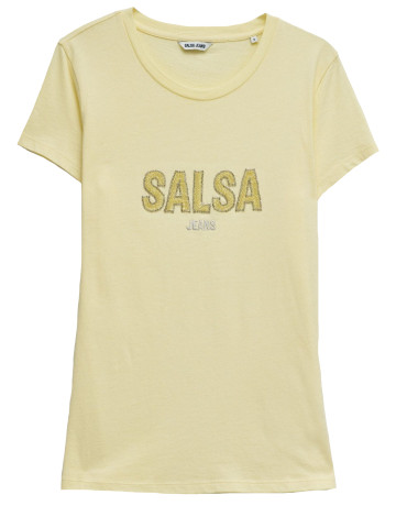 CAMISETA MUJER  SALSA JEANS INSTITUTIONAL BEADED BRANDING