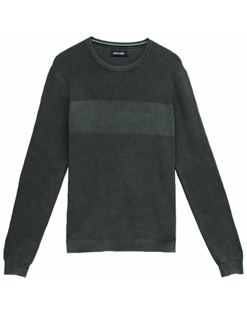 JERSEY HOMBRE  SALSA JEANS WAFFLE KNIT SWEATER GARMENT DY