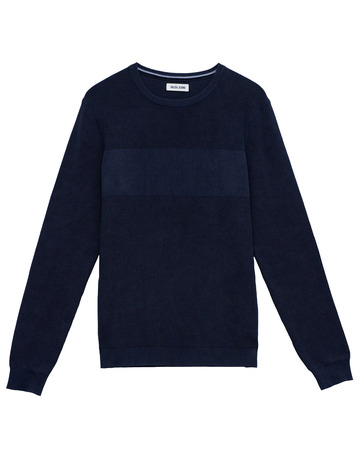 JERSEY HOMBRE  SALSA JEANS WAFFLE KNIT SWEATER GARMENT DY