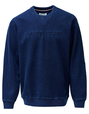 SUDADERA HOMBRE SALSA JEANS CON LOGO A TONO