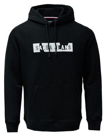 SUDADERA HOMBRE  SALSA JEANS FRENCH TERRY HOODIE BRANDING H