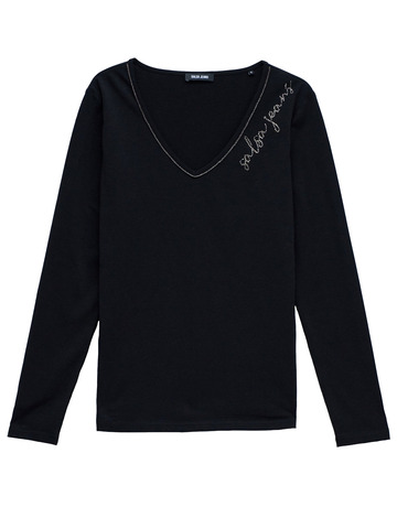 Añadir a la cesta CAMISETA MUJER SALSA JEANS CUELLO V CON LOGO CAMISETA MUJER SALSA JEANS CUELLO V CON LOGO