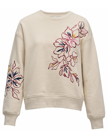 Añadir a la cesta SUDADERA MUJER SALSA JEANS CON BORDADO FLORAL SUDADERA MUJER SALSA JEANS CON BORDADO FLORAL