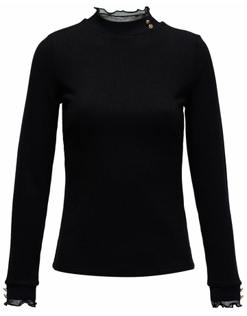 CAMISETA MUJER  SALSA JEANS TURTLENECK LONGSLEEVE W/ FRILL