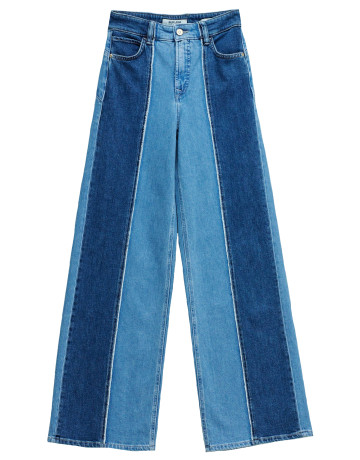 VAQUERO MUJER  SALSA JEANS JEANS FAITH WIDE W/ DENIM MIX